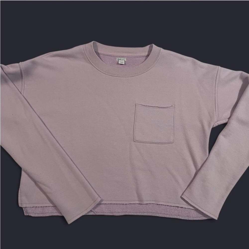 Aerie Light Purple Crew Neck Sweater
